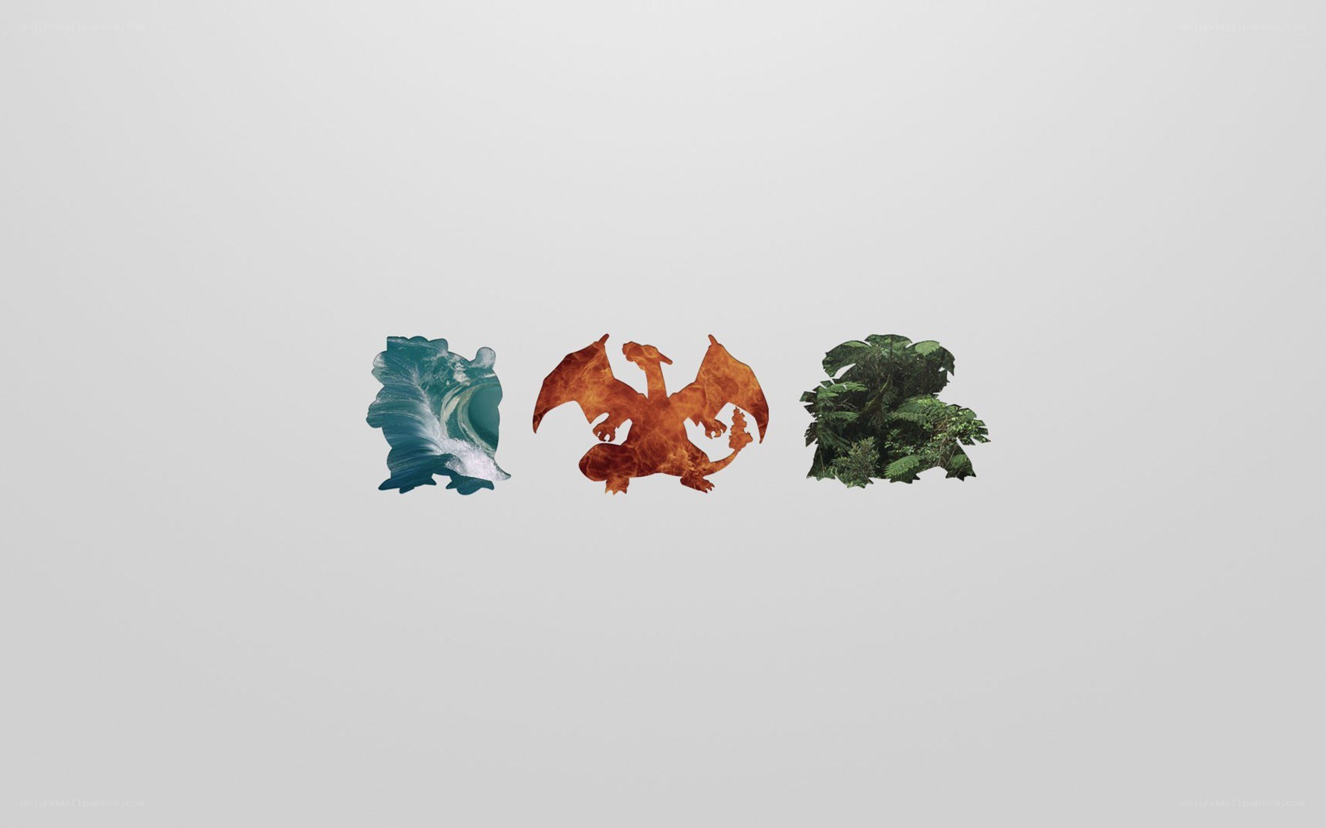 Pokémon starter trio
