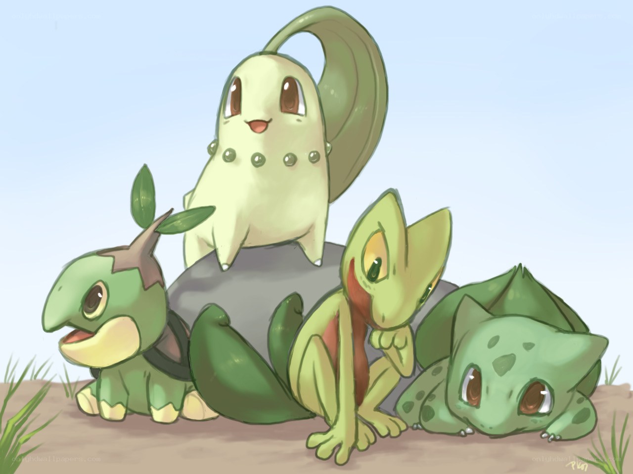 Pokémon starter trio
