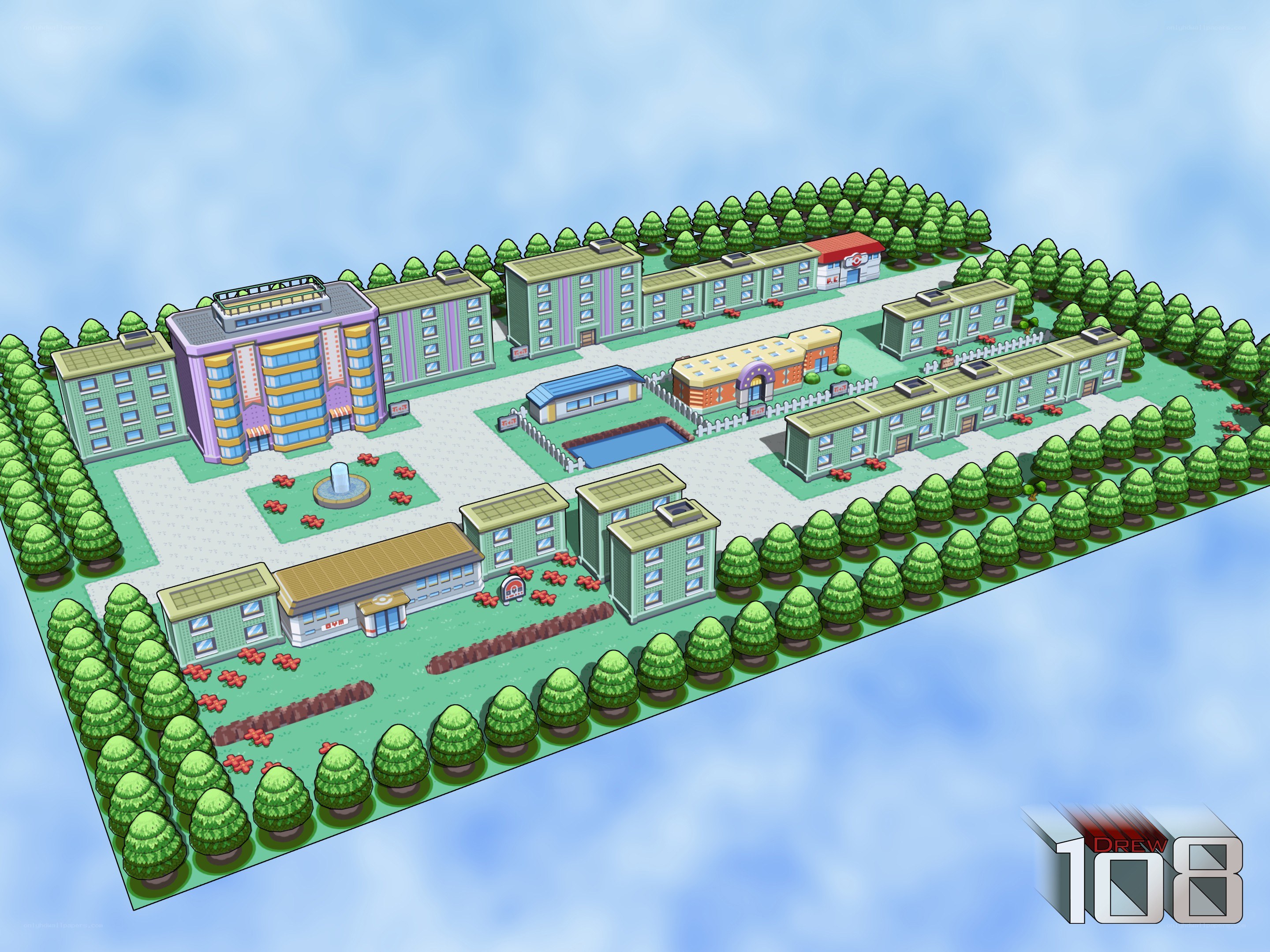 Pokémon town map
