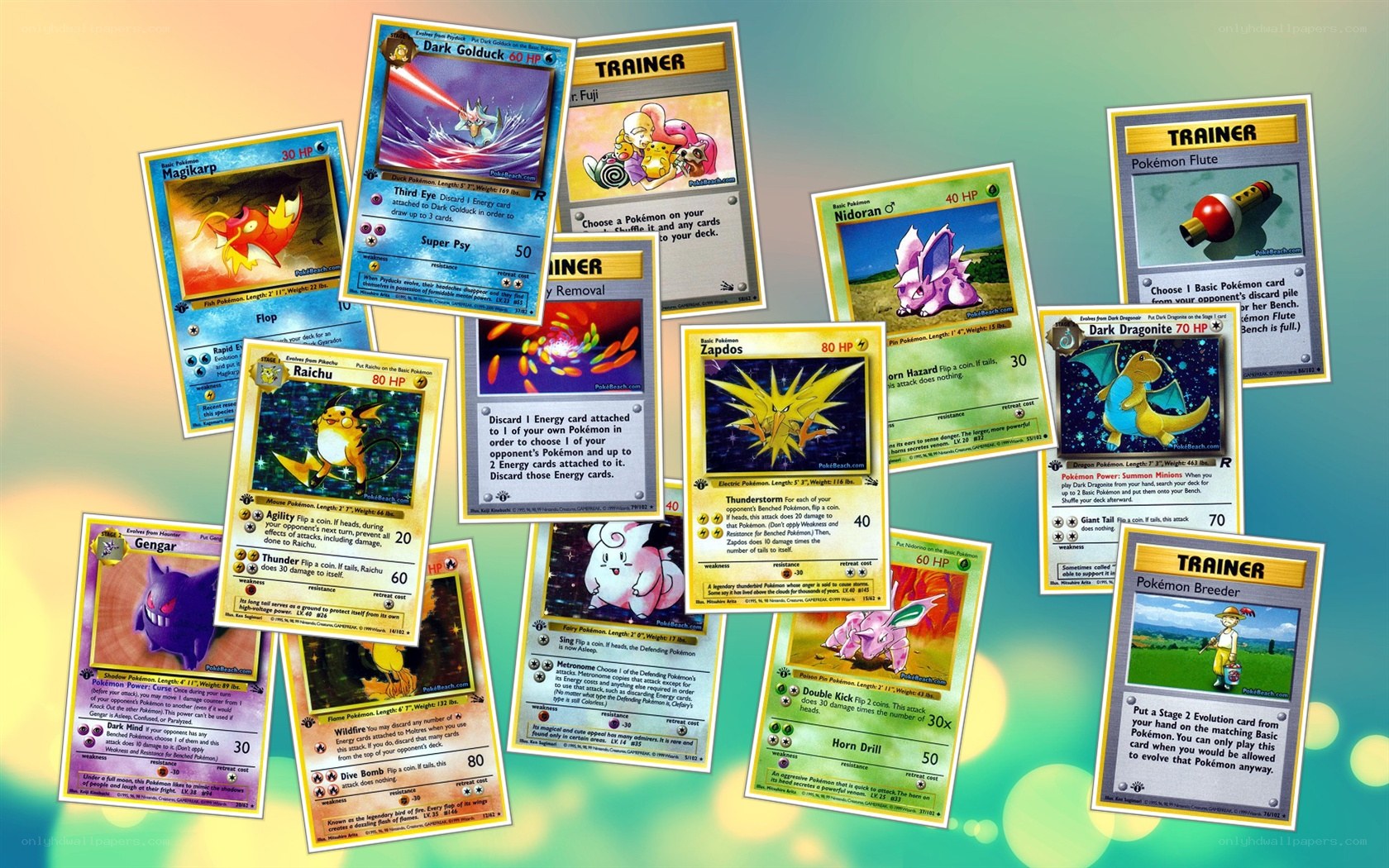 Pokémon trading cards collection