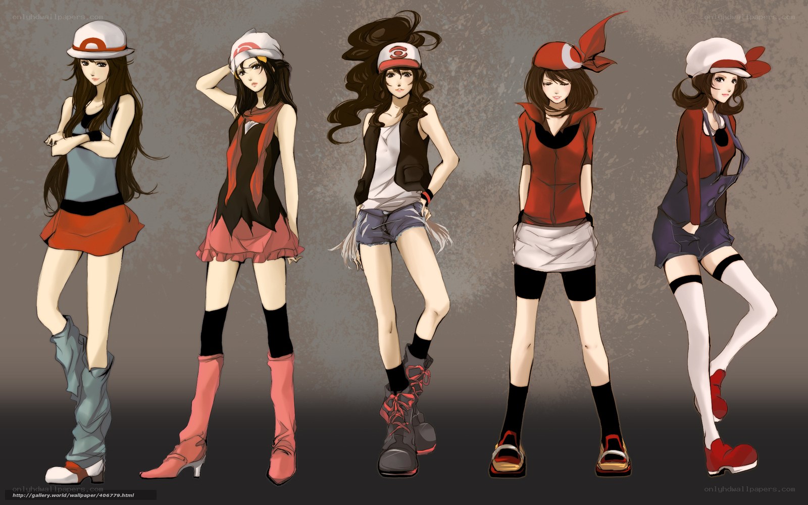 Pokémon trainer character designs