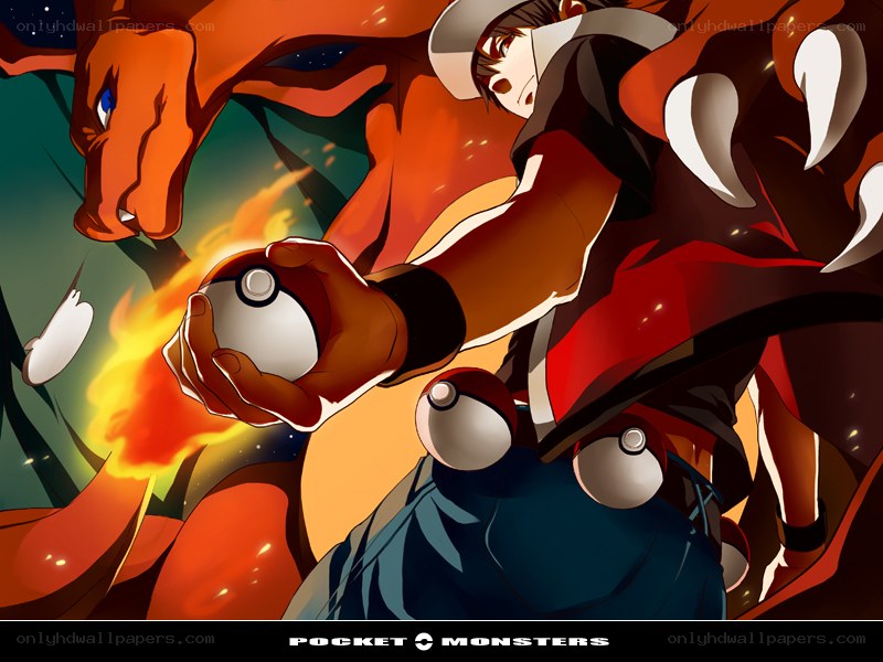Pokémon trainer with Charizard