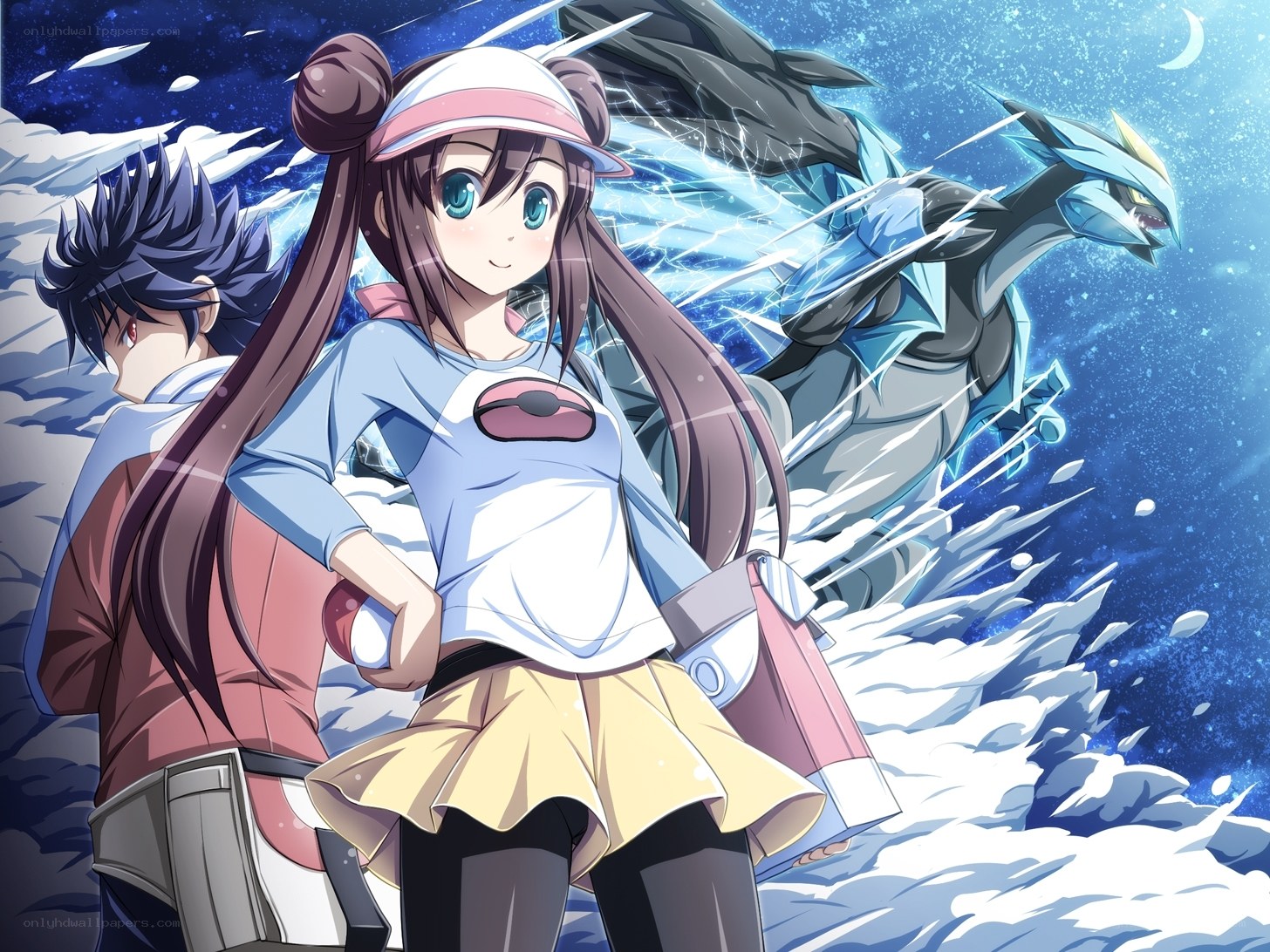 Pokémon trainer with Dialga