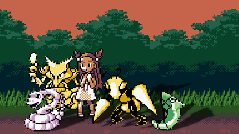 Pokémon trainer with Pokémon