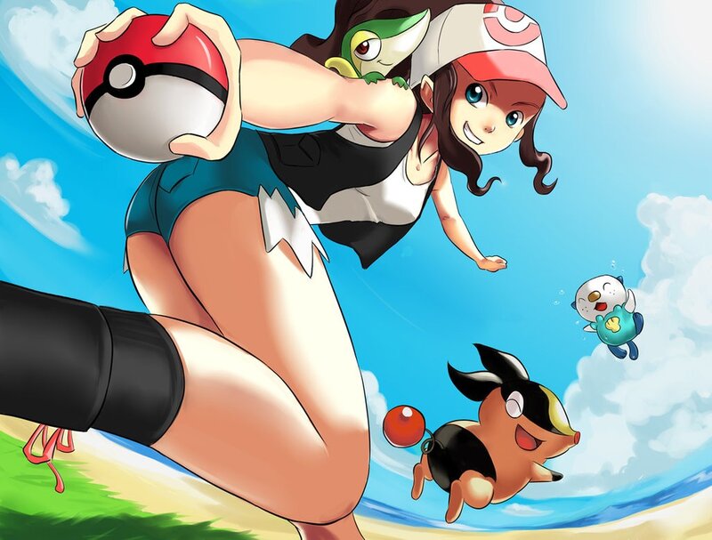 Pokémon trainer with Pokémon