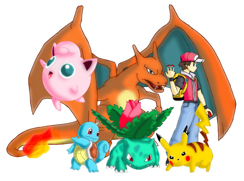 Pokémon Trainer with Pokémon — Yellow