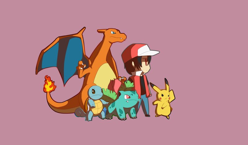 Pokémon trainer with starter Pokémon