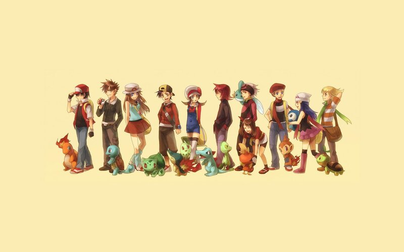 Pokémon trainers and Pokémon lineup