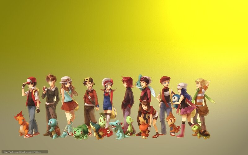 Pokémon trainers and Pokémon lineup