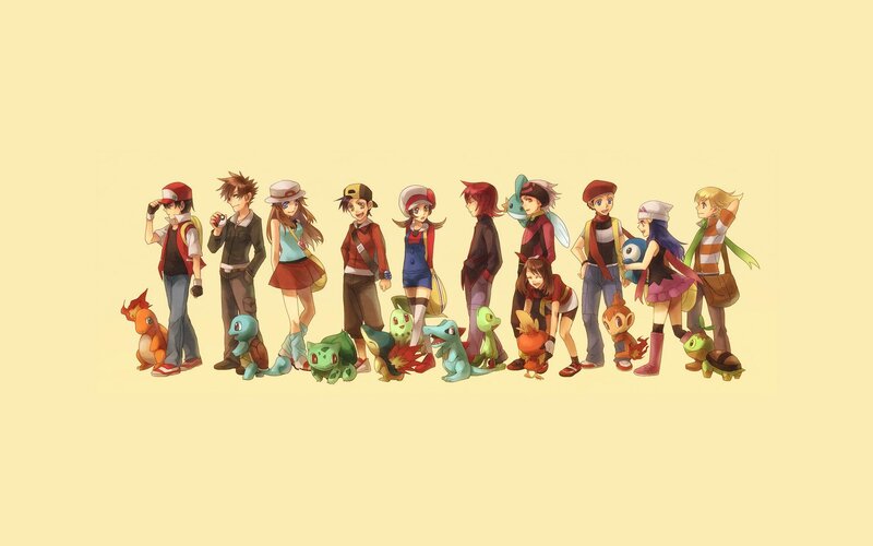 Pokémon Trainers and Pokémon — Yellow