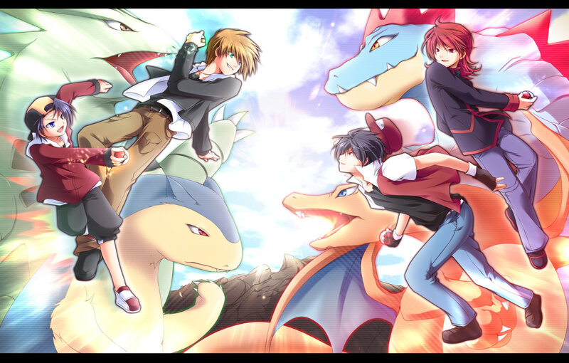 Pokémon trainers and their Pokémon