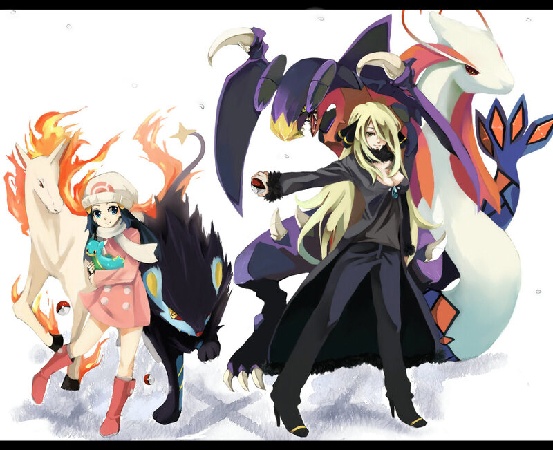 Pokémon trainers and their Pokémon