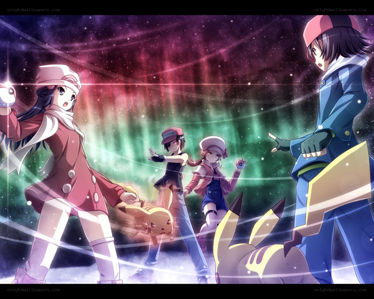 Pokémon trainers in space