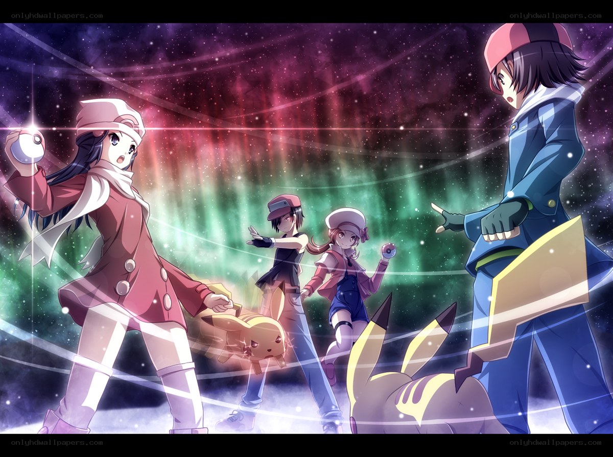 Pokémon trainers in space