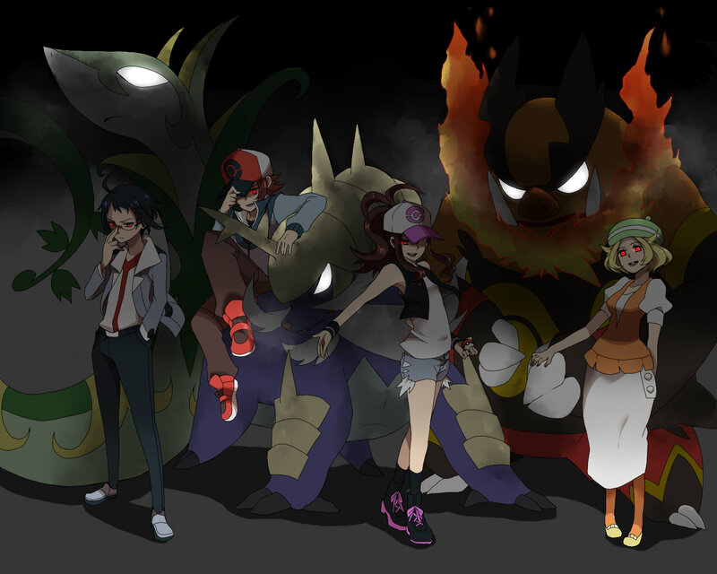 Pokémon Trainers with Pokémon — Black