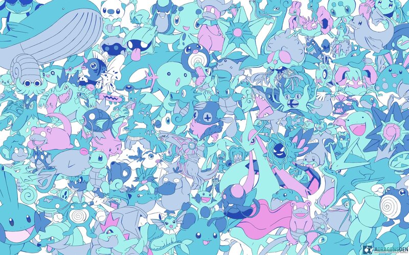 Pokémon water-type creatures