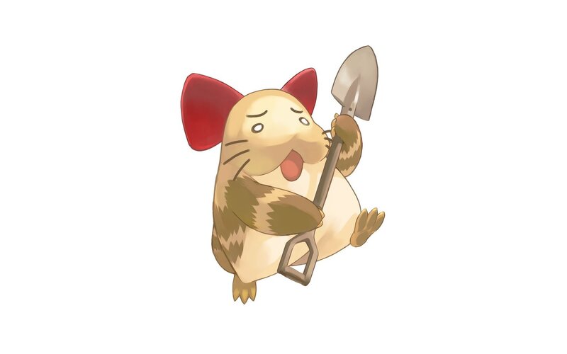 Pokémon with a shovel