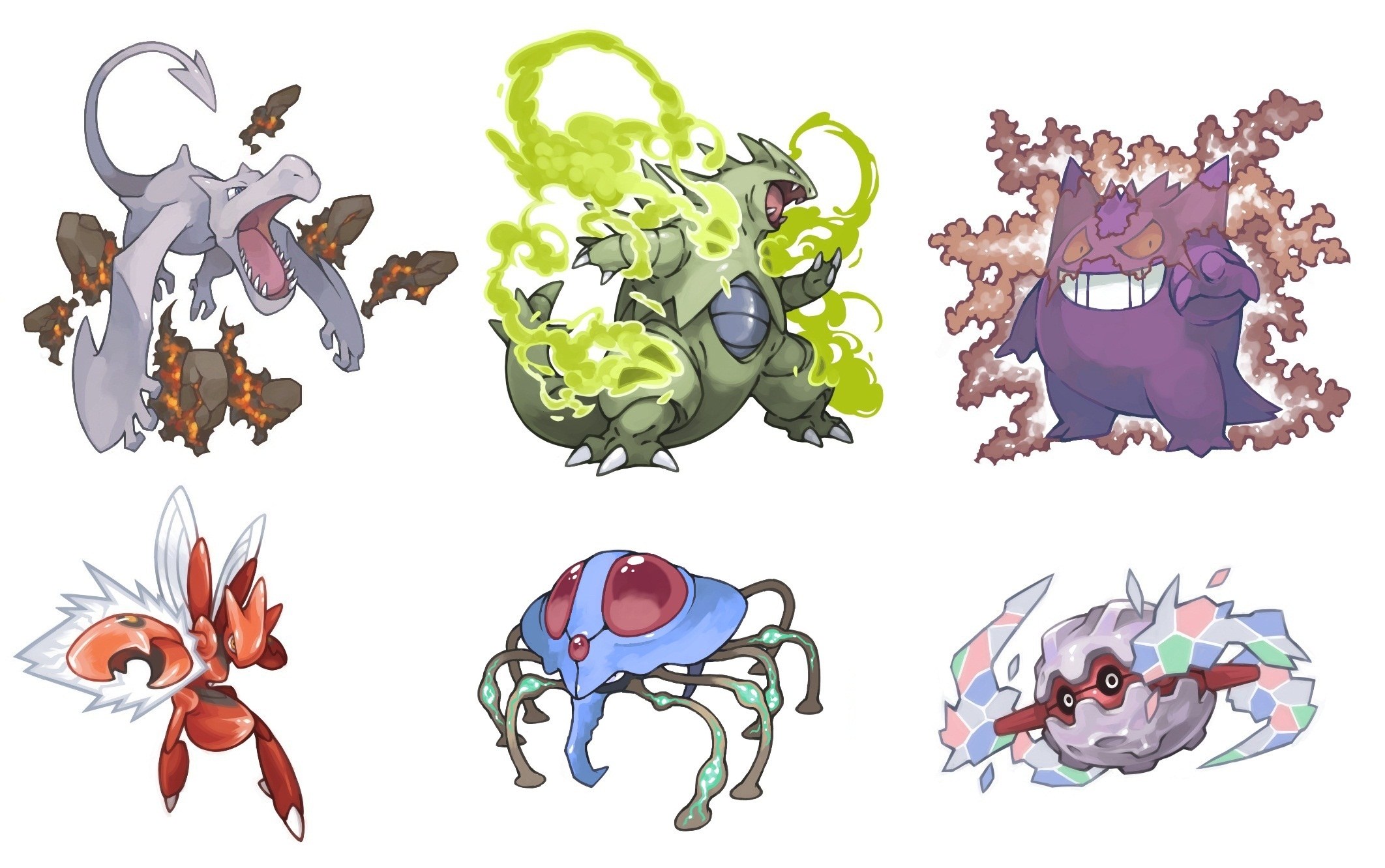 Pokémon with elemental attacks
