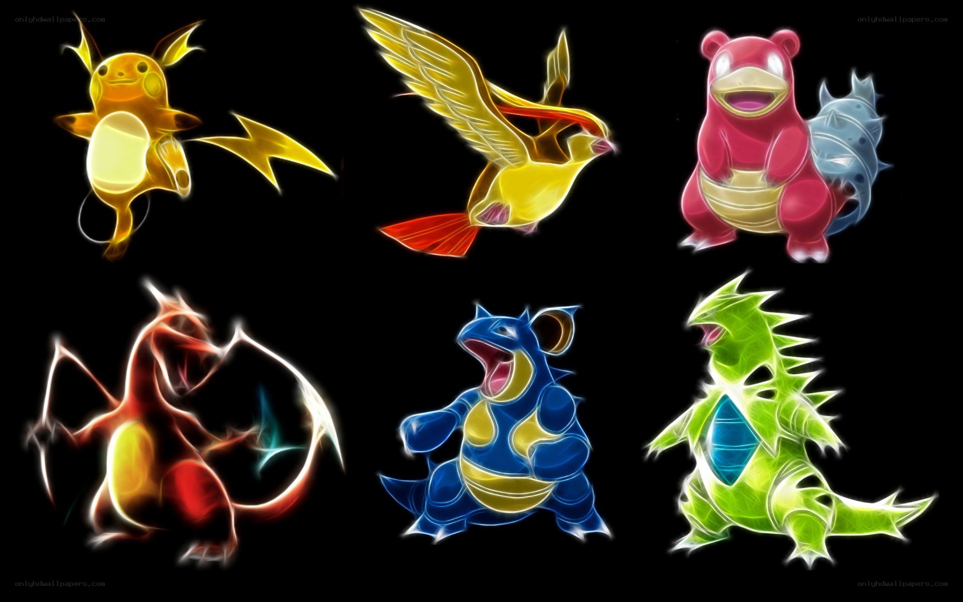 Pokémon with glowing effects