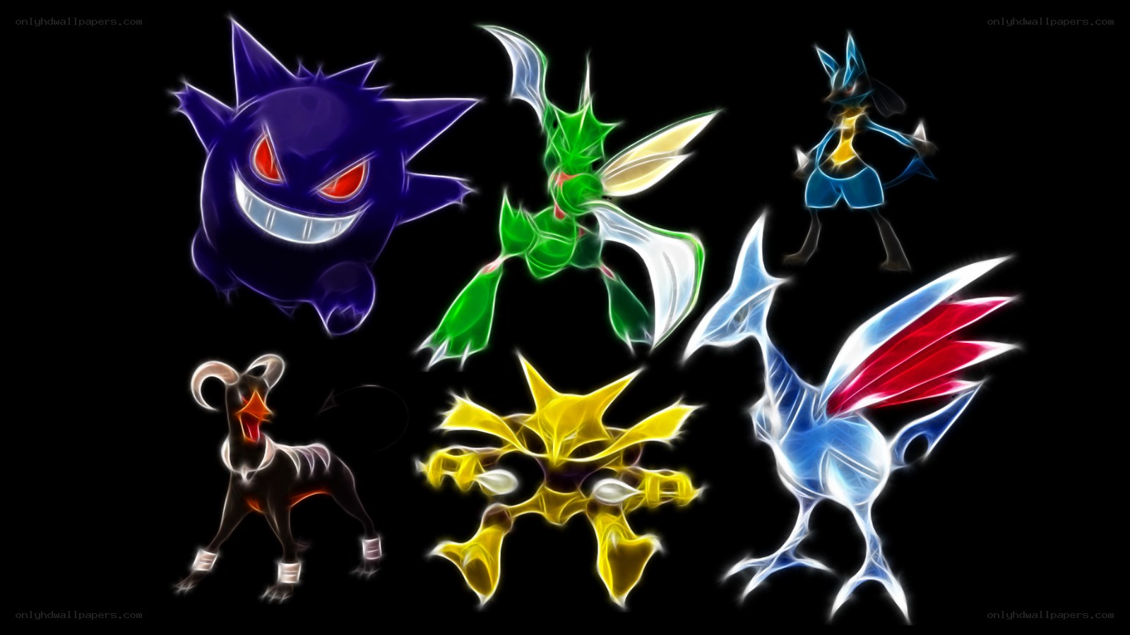 Pokémon with glowing effects