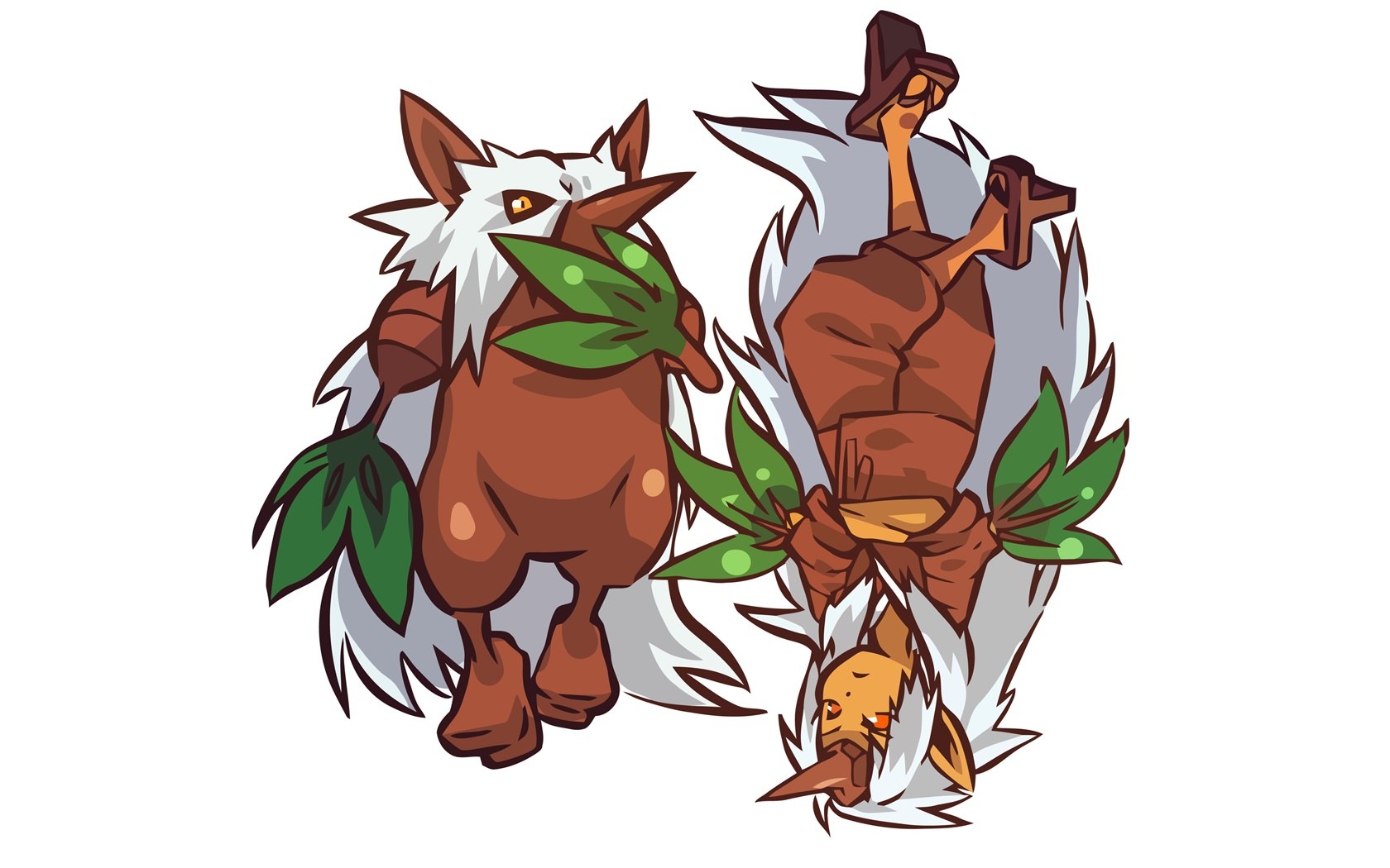 Pokémon with leaf accessories
