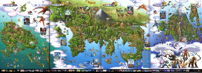 Pokémon World Map Timeline