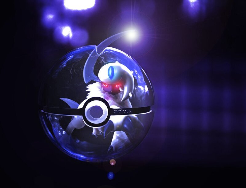 Pokeball with legendary Pokémon
