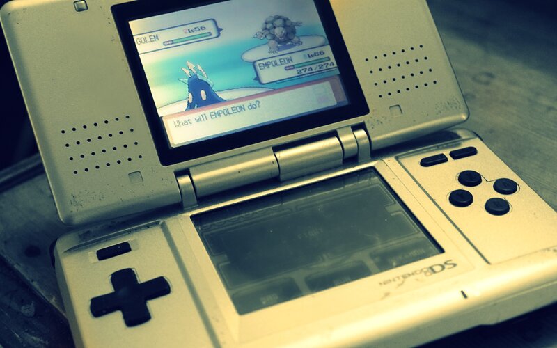 Pokemon battle on Nintendo DS