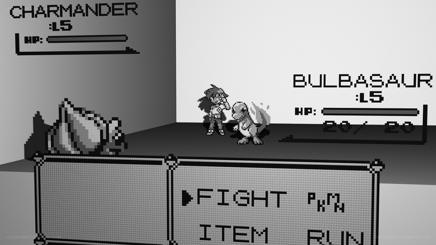 Pokemon battle scene