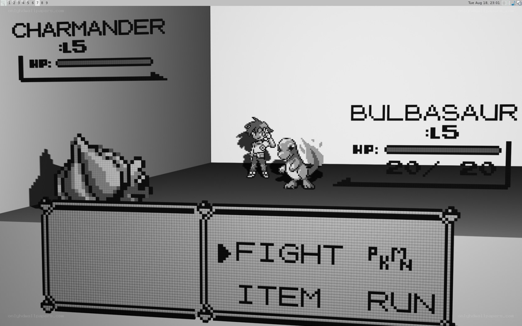 Pokemon battle scene