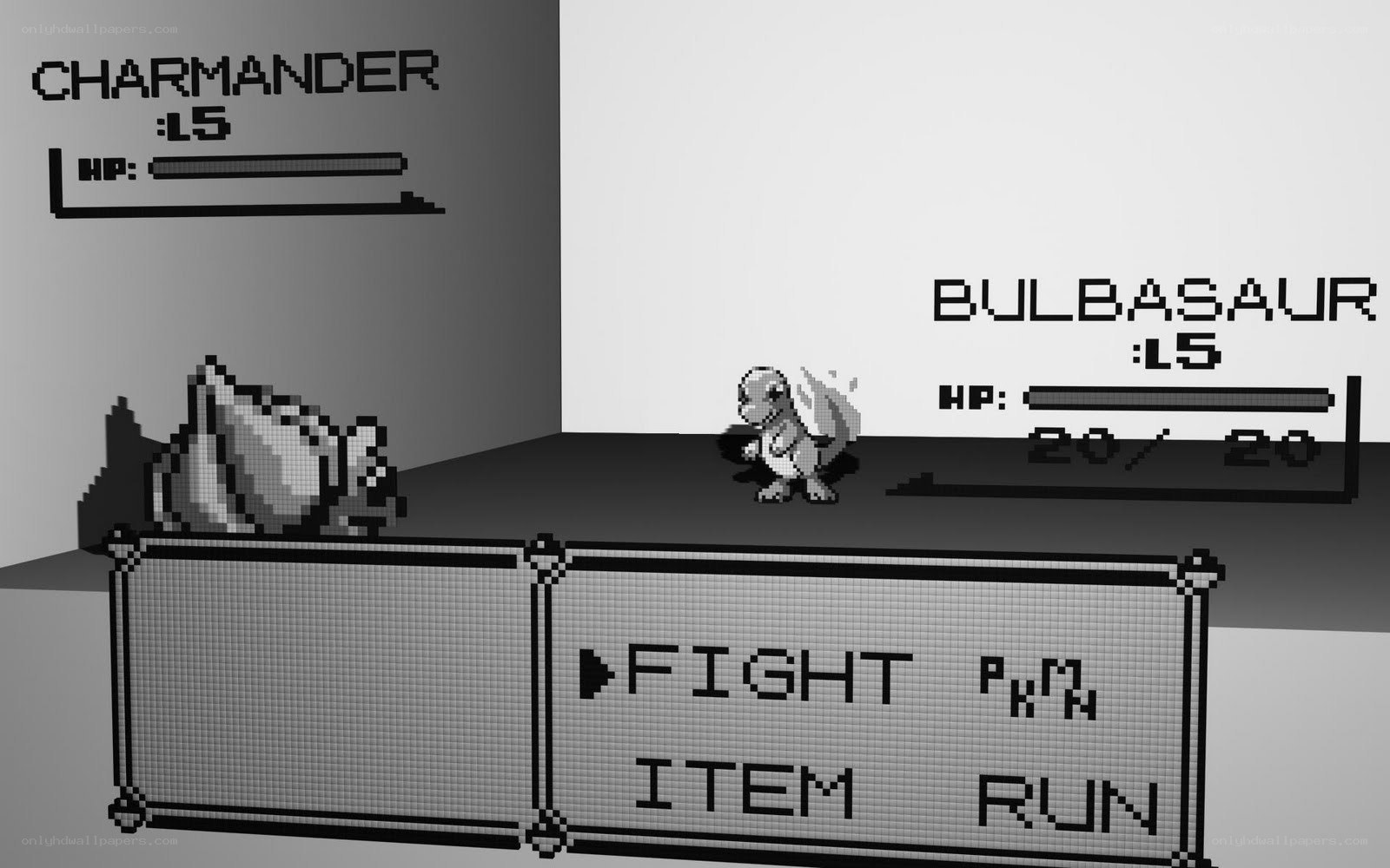 Pokemon battle scene