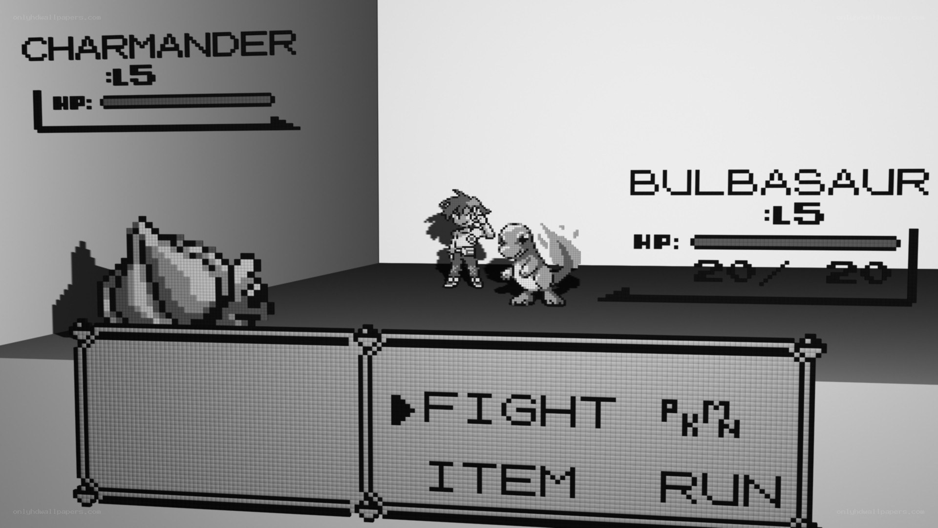 Pokemon battle scene