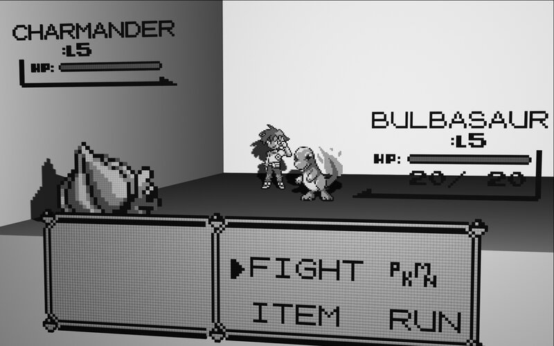 Pokemon battle scene