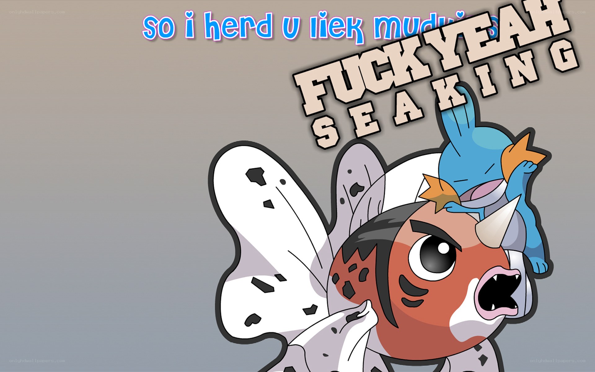 Pokemon fan art with text