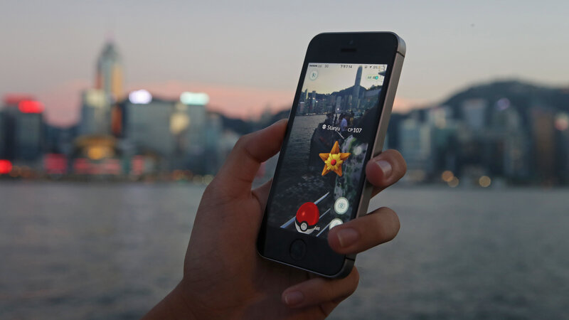 Pokemon Go gameplay in Hong Kong