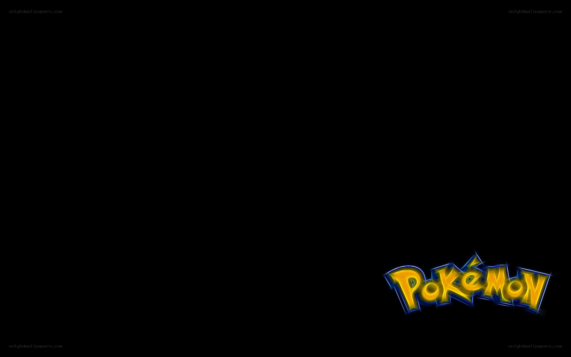 Pokemon logo on black background