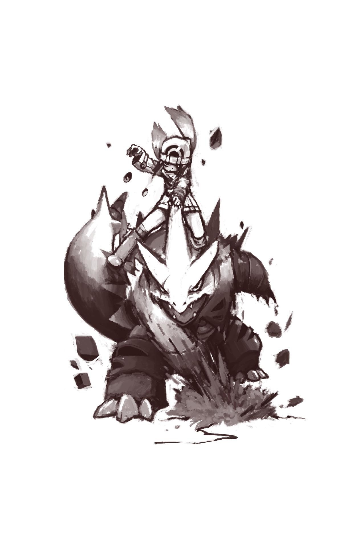 pokemon rider sketch