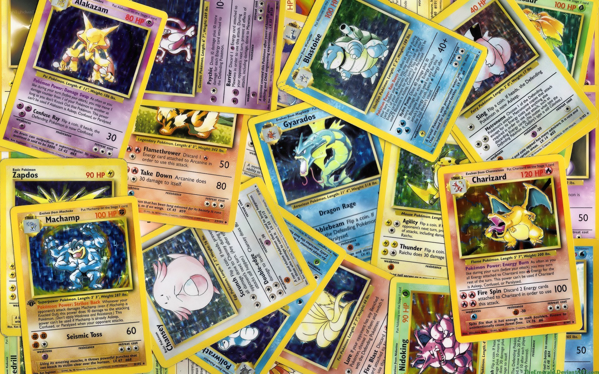 Pokemon trading cards collection
