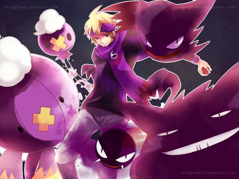 Pokemon trainer with ghost types