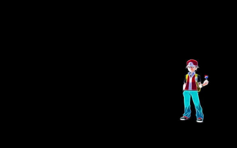 Pokemon trainer with glowing effect