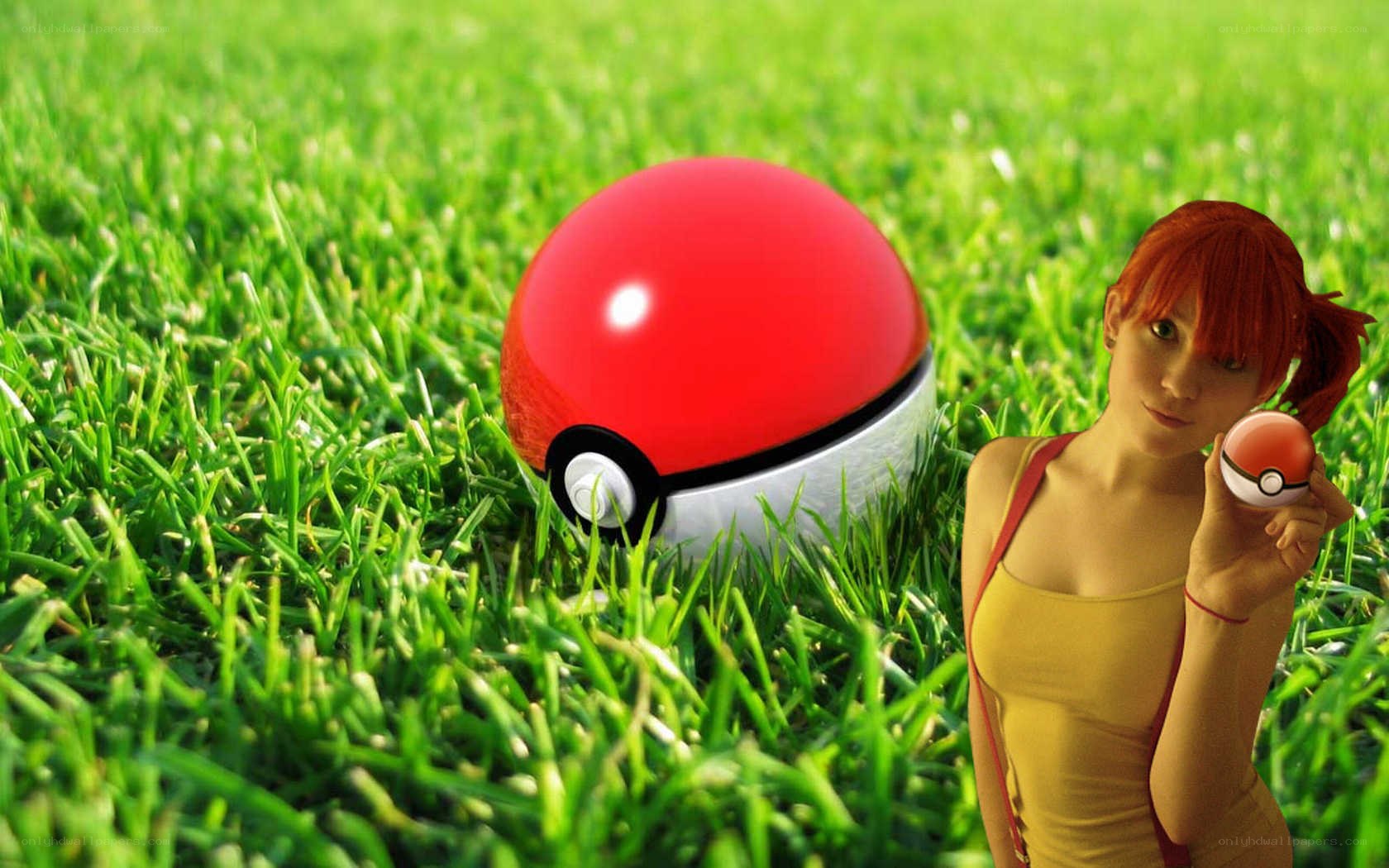 Pokemon trainer with Poké Balls