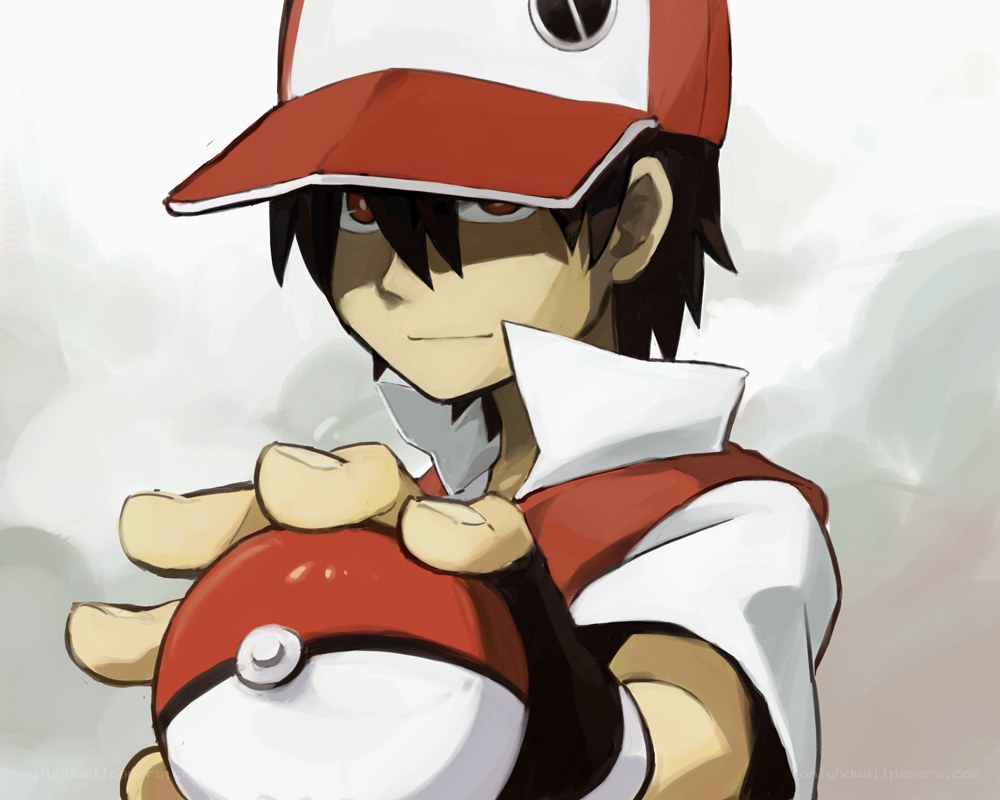 Pokemon trainer with pokeball