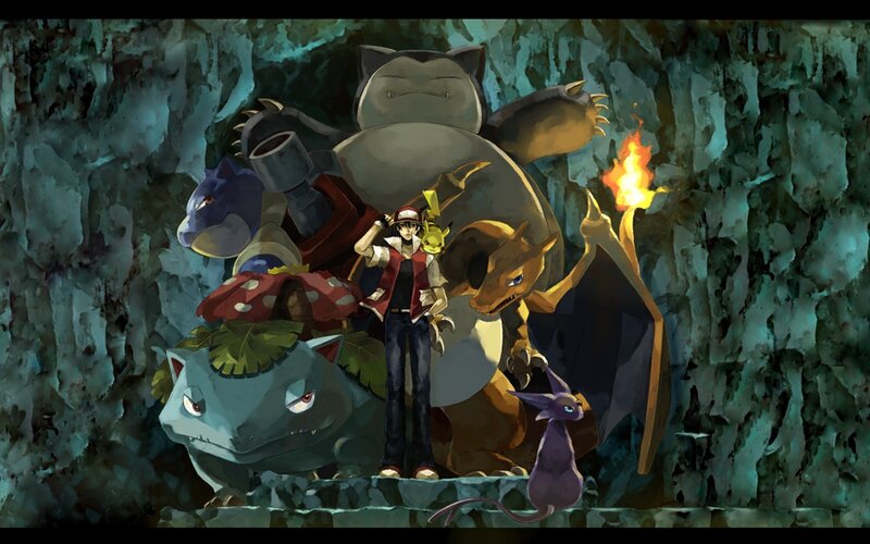 Pokemon Trainer with Team — Green