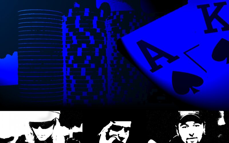 Poker Cards and Chips — Blue