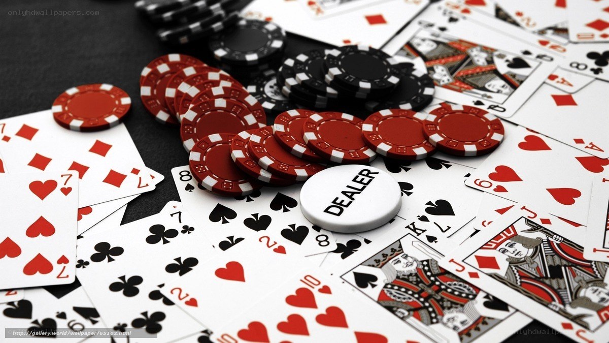 Poker cards and chips