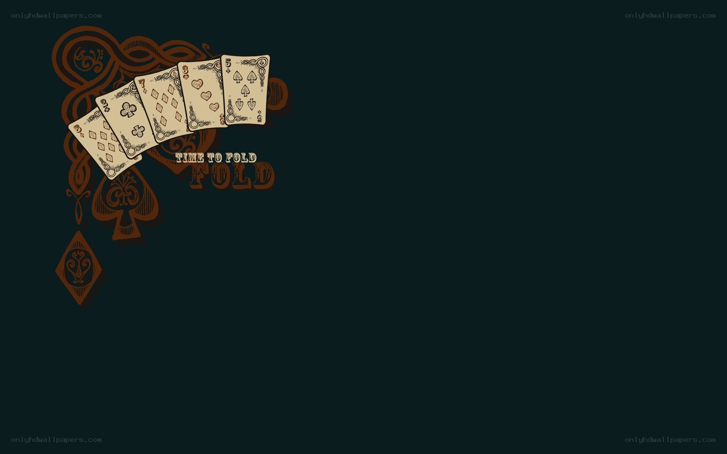 poker cards and text