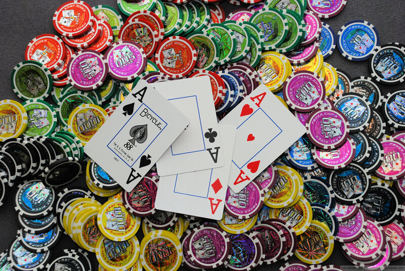Poker Chips and Cards — Black