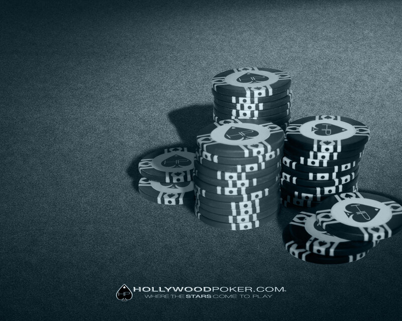 poker chips on felt table