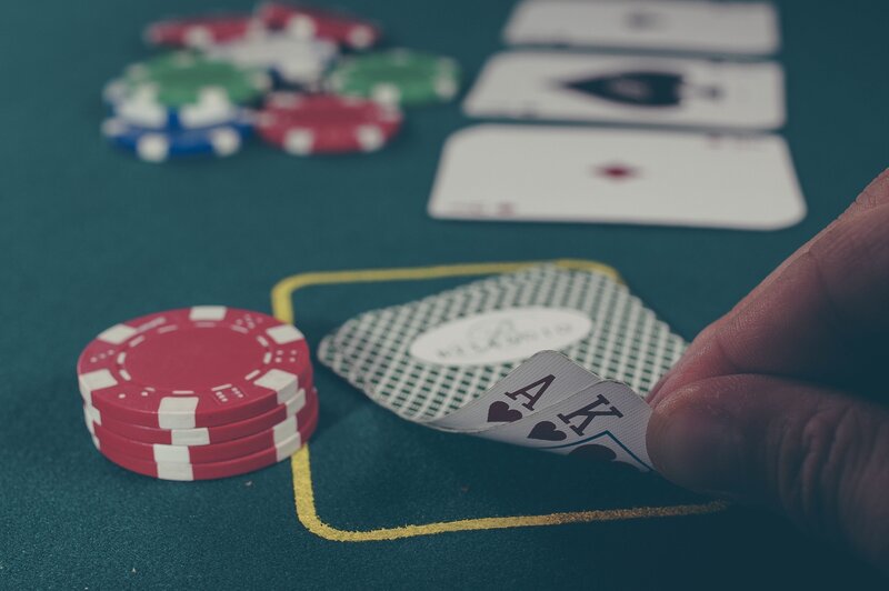 Poker game in progress