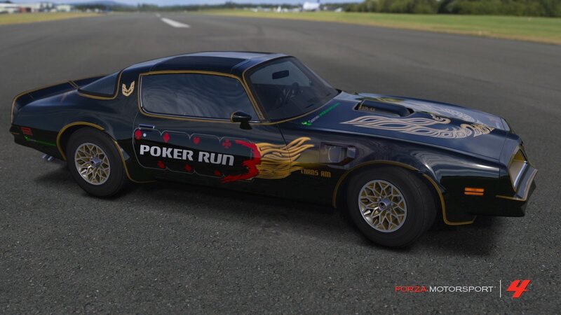 Poker Run Trans Am car